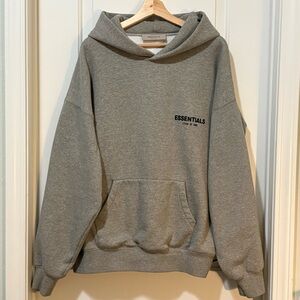 Essentials Gray Hoodie for Men